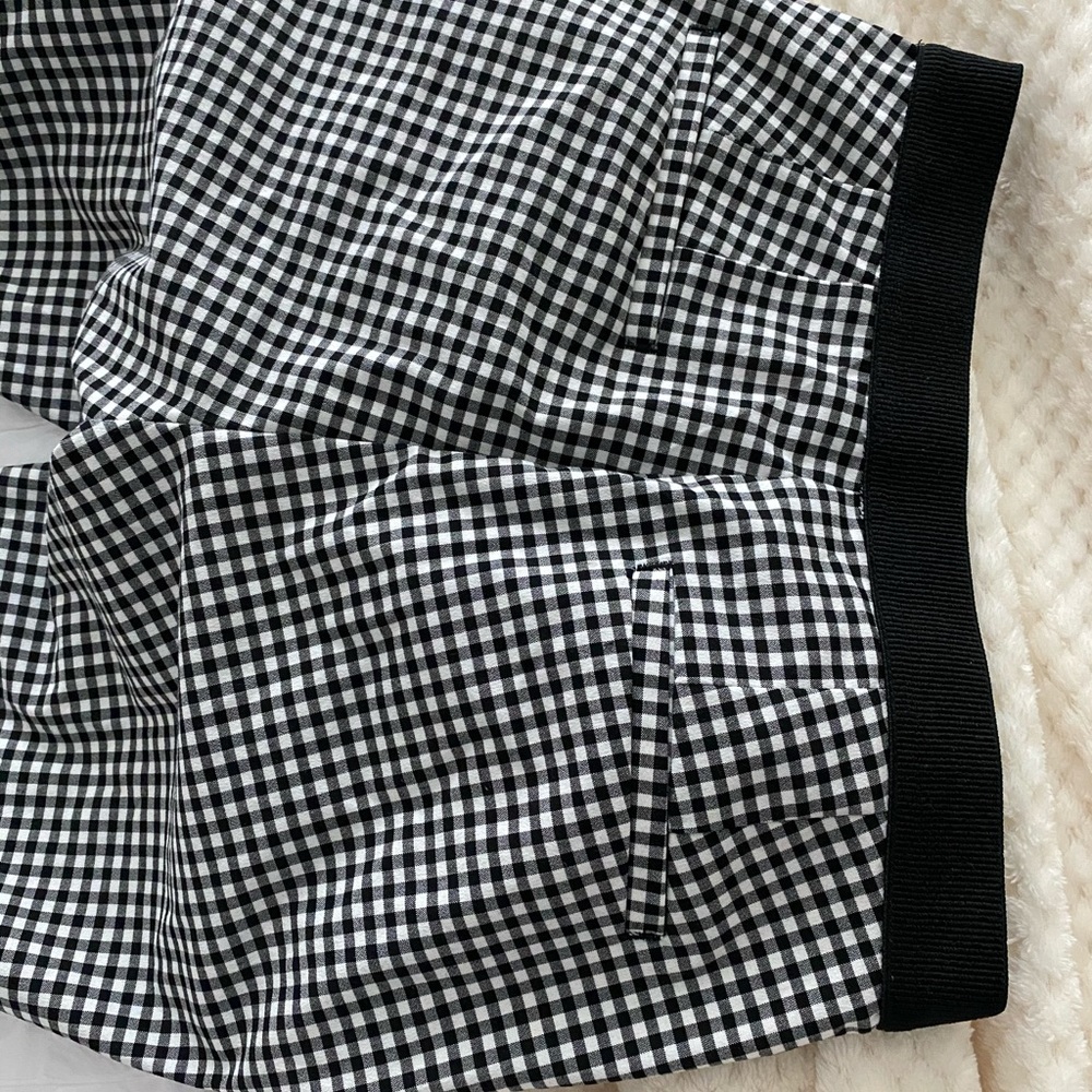 Zara black and white slim pant